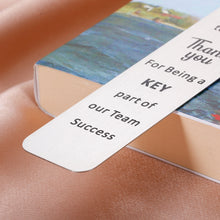 Load image into Gallery viewer, Coworker Team Gifts for Men Women Boss Employee Appreciation Gifts Bookmark for Office Colleagues Leader Thank You Retirement Gifts for Nurse Teacher Coach Farewell Going Away Birthday Teamwork Gifts