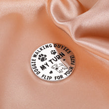 Load image into Gallery viewer, Doggie Walking Duties Decision Coin for Women Men Funny Gifts for Dog Lover Pet Owner Dog Decision Maker Gifts for Husband Boyfriend Family Dog Adoption Day Birthday Gift for Home Mom Dad Double-Sided