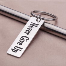Load image into Gallery viewer, Inspirational Graduation Gifts Keychain for Teen Girls Women Men Boy Girlfriend Best Friend Motivational Quotes -Never Give Up- Graduation Birthday Wedding Charm Pendant