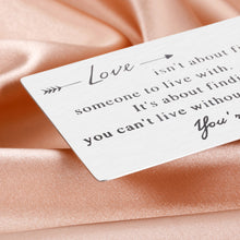 Load image into Gallery viewer, Anniversary Wallet Card Gifts for Husband Boyfriend Valentines Christmas Gifts for Him Her Romantic Couple Gifts for Hubby Wifey Girlfriend Wedding Engagement Mini Love Note for Fiance Groom Birthday