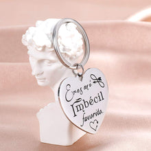 Load image into Gallery viewer, Valentines Day Gifts You’re My Favorite Keychain Husband Gifts for Boyfriend from Wife Girlfriend Wedding Birthday -Anniversary for Wife Her Him Wifey Hubby Eres Mi Imbécil Favorito.