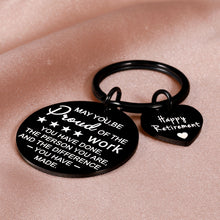 Load image into Gallery viewer, Happy Retirement Gifts for Women Men 2022 Retirement Appreciation Gifts Keychain for Boss Male Female Leader Teacher Nurse Coworker Leaving Gifts for Retired Colleague Employee Best Friends Work Gifts