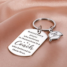 Load image into Gallery viewer, Coach Thank You Gifts for Men Football Soccer Basketball Coach Appreciation Gifts Sports Match Cheer Keychain Volleyball Softball Swim Team Gifts Baseball Hockey Coach Christmas Retirement Birthday