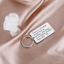 Load image into Gallery viewer, Brother Gifts Keychain Inspirational Jewelry Gift for Little Big Brother Men from Sister in Law Best Friend BFF Men Gifts -Personalized Kerring Birthday Wedding Family Tree Gift Present