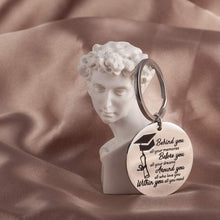 Load image into Gallery viewer, Graduation Gifts Keychain for Class 2021 Her Him Daughter Son Women Men- BFF Gift for Friend Pendant Keyring Behind You All Memories Before You All Your Dream-Lucky Penny Birthday Keyrings