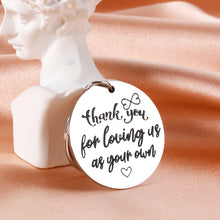 Load image into Gallery viewer, Fathers Day Gifts from Daughter Son Stepdad Father Appreciation Gifts Keychain for Bonus Dad Daddy Husband from Kids Wife I Love You Dad Gifts for Stepfather Stepparent Birthday Valentines Christmas