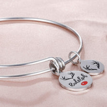 Load image into Gallery viewer, 3Pcs Mothers Day Birthday Wedding Gift Bracelet Bangles Charms for Wife Teen Girls Women Kids Mom Daughter Wife Grandma Jewelry Present Silver Crystal Pendants Christmas Valentine's Day