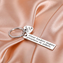 Load image into Gallery viewer, Employee Appreciation Leader Boss Christmas Gifts for Men Women Thank You Coworker Leaving Gifts for Boss Lady Supervisor Mentor from Colleague Leadership Keychain Birthday Retirement Farewell Gift