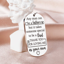 Load image into Gallery viewer, Dad Gifts from Daughter Son Fathers Day Gifts for Stepdad from Kids Thank You Gifts Keychain for Daddy Stepfather Bonus Dad Christmas Birthday Valentines Anniversary Thanksgiving Presents for Men Papa