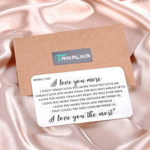 Load image into Gallery viewer, I Love You Gifts for Boyfriend Husband Him Men Wallet Card Insert for Anniversary Valentines Day Wedding Gifts for Fiance Groom from Wife Bride Her Girlfriend Mini Love Note Birthday Christmas Present