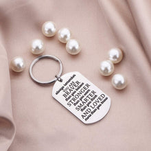 Load image into Gallery viewer, Tritiara Inspirational Graduation Keychain for Class 2020 Gift for Women Men Teen Girls Boys Him Her Friends -Always Remember You are Braver Than You Believe Stronger Than-Birthday for Men Teens Mothers Day