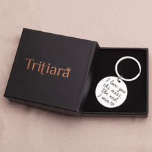 Load image into Gallery viewer, Tritiara Couple Key Chain Gifts for Him Her-Husband for Girlfriend Boyfriend Wife Keychain Gifts for Anniversary Birthday Wedding Gifts from Wifey Hubby Valentine Day Gifts-I Love You Most The End I Win