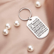 Load image into Gallery viewer, Tritiara Inspirational Graduation Keychain for Class 2020 Gift for Teen Boys Girls Son Daughter Teenage Women Men Bulk Sister Mom Friends College Students -Always Remember You are Braver Than You Believe