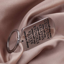 Load image into Gallery viewer, Tritiara Inspirational Graduation Keychain for Class 2020 Gift for Women Men Teen Girls Boys Him Her Friends -Always Remember You are Braver Than You Believe Stronger Than-Birthday for Men Teens Mothers Day