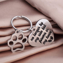 Load image into Gallery viewer, Tritiara Pet Memorial Gift Keychain for Dogs Cats Personalized -Loss of Pet Sympathy DIY Crafts Keepsake -No Longer by My Side Forever in My Heart Cat Remembrance Jewelry Keyrings