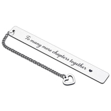 Load image into Gallery viewer, Anniversary Gifts for Him Her Valentines Gifts for Boyfriend Girlfriend Romantic Wedding Engagement Gifts for Husband Wife Bride Groom Birthday Sweetest Day Bookmark Love Gifts for Fiance Book Lovers