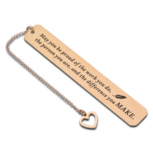 Load image into Gallery viewer, Employee Appreciation Bookmark for Team Office Thank You Retirement Gifts for Women Men Teacher Coworker Leaving Farewell Work Gift for Boss Leader Colleague Birthday Holiday Christmas Book Lover Gift