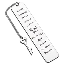 Load image into Gallery viewer, Coworker Team Gifts for Men Women Boss Employee Appreciation Gifts Bookmark for Office Colleagues Leader Thank You Retirement Gifts for Nurse Teacher Coach Farewell Going Away Birthday Teamwork Gifts