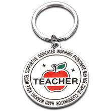 Load image into Gallery viewer, Teacher Gifts for Women Men Thank You Gifts Teacher Appreciation Keychain for Teacher’s Day End of Year Graduation Back to School for Teacher from Students Daycare Preschool Teachers Retirement Gifts