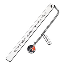 Load image into Gallery viewer, Great Leaders Gift for Boss Supervisor Mentor Bosses Day Bookmark Gifts for Women Men Boss Lady PM Coworker Leaving Farewell Retirement Promotion Thank You Appreciation Leadership New Job Holiday Gift