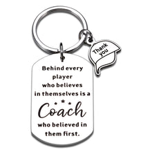 Load image into Gallery viewer, Coach Thank You Gifts for Men Football Soccer Basketball Coach Appreciation Gifts Sports Match Cheer Keychain Volleyball Softball Swim Team Gifts Baseball Hockey Coach Christmas Retirement Birthday