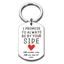 Load image into Gallery viewer, Funny Naughty Gifts for Couple Boyfriend Valentines Day Anniversary Wedding Gifts Keychain for Husband Women Men I Love You Gifts for Him Hubby from Wife Girlfriend Birthday Engagement Christmas Gifts