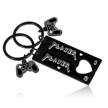 Load image into Gallery viewer, Player 1 Player 2 Christmas Valentines Day Gifts for Boyfriend Girlfriend Funny Gamer Gifts for Couples Matching Keychain for Men Husband from Wife Couple for Fiance Groom Birthday Anniversary Wedding