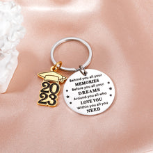 Load image into Gallery viewer, 2023 Graduation Gifts for Him Her Inspirational College High School Graduation Gifts for Senior Grad Gifts Keychain for Son Daughter Granddaughter Nurse Law School Students Master PhD Graduate Gifts