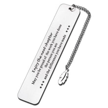 Load image into Gallery viewer, Inspirational Retirement Gifts for Women Men Appreciation Bookmark with Chain for Retired Boss Leader Office Colleagues Happy Retirement Coworker Leaving Gifts for Teacher Nurse Retiree Book Lovers
