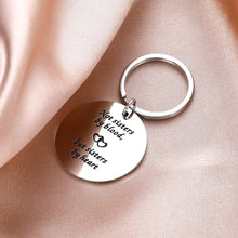 Load image into Gallery viewer, 2PCS Best Friend Christmas Stocking Stuffer Gifts Sister Keychain for Women Girls BFF Gift Not Sisters by Blood But Sisters by Heart Friendship Birthday Graduation Wedding Key Ring