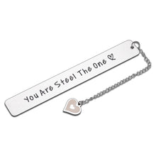 Load image into Gallery viewer, 11th Anniversary Steel Gifts for Him Her Husband Wife Steel Anniversary Bookmark Gifts for Couple Hubby Wifey Funny 11 Year Wedding Anniversary Present for Boyfriend Girlfriend Christmas Birthday Gift