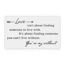 Load image into Gallery viewer, Anniversary Wallet Card Gifts for Husband Boyfriend Valentines Christmas Gifts for Him Her Romantic Couple Gifts for Hubby Wifey Girlfriend Wedding Engagement Mini Love Note for Fiance Groom Birthday