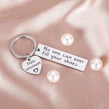 Load image into Gallery viewer, Tritiara Retirement Gifts for Boss Coworkers Men Women Nurse Keychain -Thank You Appreciation Funny Gift Mens Keyring Supervisor Boss Colleagues Birthday Wedding- No One Can Ever Fill Your Shoes