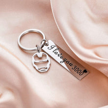 Load image into Gallery viewer, Tritiara I Love You 3000 Keychain Gift for Daughter Son Dad Mom Gifts Anniversary Keychain for Husband Wife Birthday for Her Him Women Men
