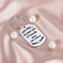 Load image into Gallery viewer, Tritiara Best Friends Keychain Gift for Women Men -Friendship BFF Gifts Birthday Wedding -You and I More Than Friends Small Gang Bestie Coworker Girlfriends Jewelry Graduation Keyring