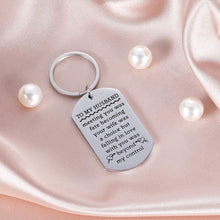 Load image into Gallery viewer, Tritiara Husband Gifts Key Chain from Wife Anniversary Wedding Birthday Keychain Meeting You was Fate Becoming Your Wife was A Choice Couple Jewelry Valentines Christmas Gift for Lover Him