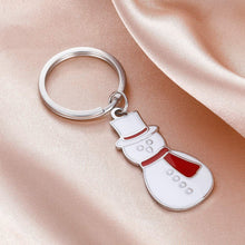 Load image into Gallery viewer, Tritiara Cute Reindeer Keychain Gift Stocking Stuffers Supplies for Boys and Girls Kids Daughter Son from Mom Dad Fur Ball Snowman Women Men Claus Wapiti Puff Ball Keyring Car Handbag Bag Decoration Key Ring