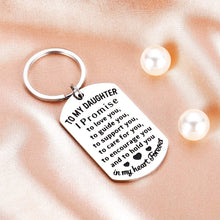 Load image into Gallery viewer, Tritiara Daughter Gifts from Mom Inspirational Keychain Gift for Teen Girl Women Graduation Stocking Stuffers for Teenage Girls Kids Birthday Gradation Wedding Presents