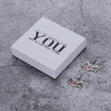 Load image into Gallery viewer, I'll Be There for You When The Rain Starts to Pour Dangle Earrings for Women Girl 2 Pairs Handmade Bat Boo Drop for Christmas