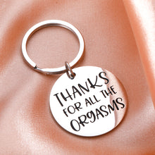 Load image into Gallery viewer, Funny Gifts Keychain for Men Boyfriend Girlfriend Couples Valentines Anniversary Wedding Gifts for Him Husband Hubby from Women Wife Wifey Romantic Gifts Keyring for Birthday Christmas Thanksgiving