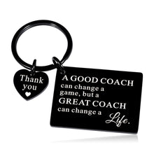 Load image into Gallery viewer, Coach Appreciation Gifts for Men Women Soccer Football Basketball Coach Thank You Gift Keychain for Baseball Hockey Softball Swimming Sports Team Cheer Coach Gift for Celebration Retirement Birthday