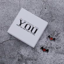 Load image into Gallery viewer, I'll Be There for You When The Rain Starts to Pour Dangle Earrings for Women Girl 2 Pairs Handmade Bat Boo Drop for Christmas