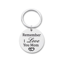 Load image into Gallery viewer, Mothers Day Gift Keychain for Mom Mother in Law Stepmother Grandmother from Daughter Son Kids Child Bride- Remember I Love You Mom- Birthday Wedding Chrismas Jewelry Present