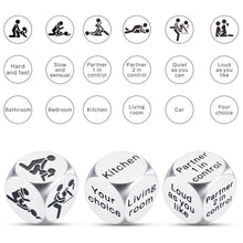 Load image into Gallery viewer, 3 Pc Anniversary Birthday Gifts for Him Her Christmas Gifts for Husband Couple Date Night Dice Gift Couple Gifts for Boyfriend Girlfriend 1 Year Anniversary for Wife Weeding Christmas Valentines Gifts
