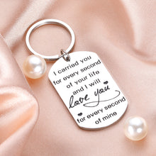 Load image into Gallery viewer, Memorial Gifts Keychain for Infant Loss Child Loss Miscarriage I Carried You for Every Second of Your Life Keepsake Baby Memorial Jewelry Gifts Sympathy Gifts for Women Mothers Sisters
