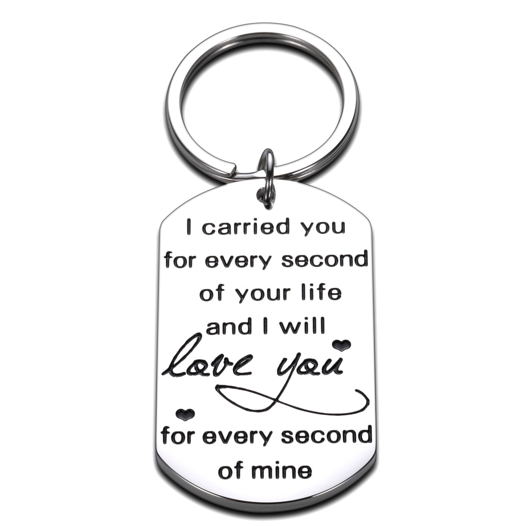 Memorial Gifts Keychain for Infant Loss Child Loss Miscarriage I Carried You for Every Second of Your Life Keepsake Baby Memorial Jewelry Gifts Sympathy Gifts for Women Mothers Sisters