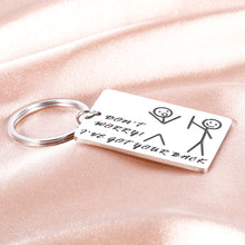 Load image into Gallery viewer, Funny Friendship Gift for Women Men Best Friend Keychain for Friends BFF Besties I’ve Got Your Back Stick Figures Birthday Christmas Graduation Valentines Gifts for Him Her Son Daughter Brother Sister
