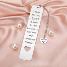 Load image into Gallery viewer, Leader Appreciation Gifts for Women Men Boss Day Thank You Gifts Bookmark for Boss Lady Supervisor Coworker Farewell Leaving Leadership Gift for Mentor Coach Retirement Promotion Birthday Holiday Gift
