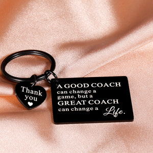 Coach Appreciation Gifts for Men Women Soccer Football Basketball Coach Thank You Gift Keychain for Baseball Hockey Softball Swimming Sports Team Cheer Coach Gift for Celebration Retirement Birthday