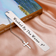 Load image into Gallery viewer, Baptism Gift Bookmark for Boys Girls Christmas Adult Baptism Gifts for Godson Goddaughter Godchild First Communion Gift for Women Men Catholic Religious Gifts Keepsake for Daughter Son Family Friends
